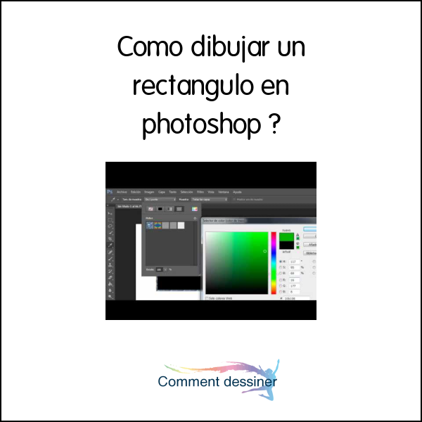 Como dibujar un rectangulo en photoshop